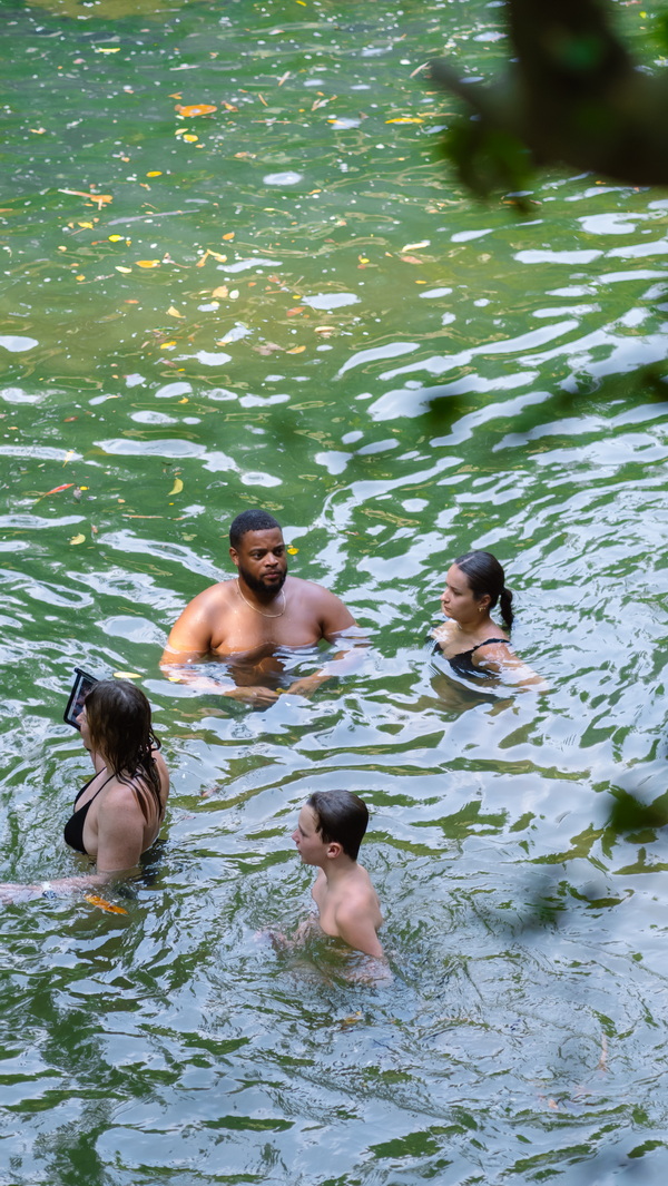 hot spring waterfall krabi, hot stream krabi, hot stream waterfall, ron waterfall, ron waterfall krabi